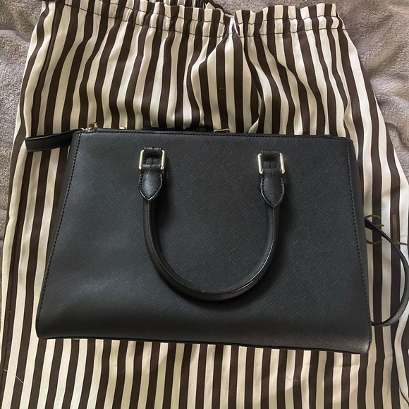 Henri Bendel Black Satchel Bag - Picture 8 of 11
